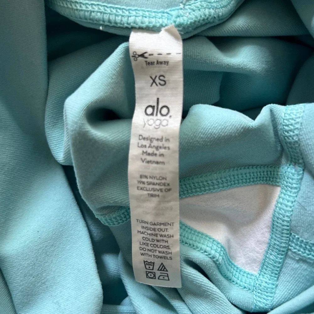 Alo Yoga High-Waist Athletic Leggings Light Turquoise Size XS